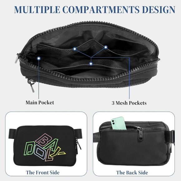 Fanny Pack for Woman & Man, Crossbody Bag with Lightweight Design, Adjustable C - Picture 3 of 7